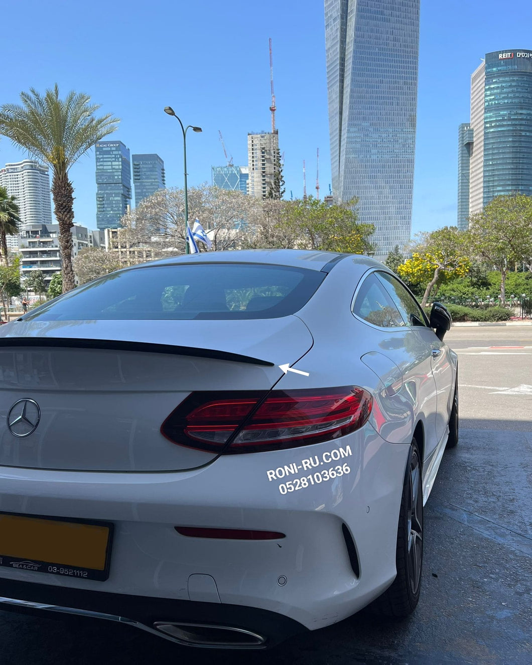 2019-2014 C class COUPE w205 ספוילר מרצדס